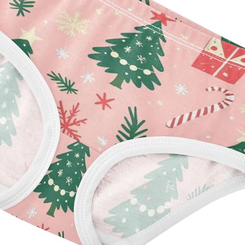 Girls' Sport Panties Organic Underwear for Girls Cute Reindeer Pattern4