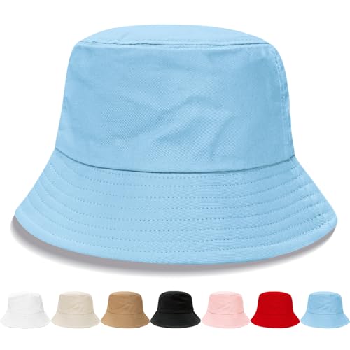 Image of NPQQUAN Bucket Hats for Men Women Packable Foldable Sun Hats for Women Beach Travel Cap