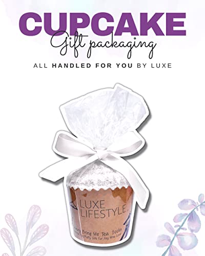 Gifts for Her - Funny “If You Can Read This Bring Me Some Tea, Wine & More!” Cupcake Socks - Birthday Gifts for Women