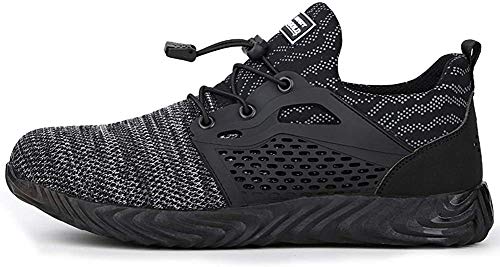 Herren Damen S3 Sicherheitsschuhe Leicht Sportlich Arbeitsschuhe Schutzschuhe mit Stahlkappe Breathable Comfortable rutschfeste