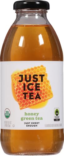 Image of Just Ice Tea Organic Honey Green Tea, 16 FZ (Pack of 2)