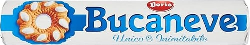 Doria - Bucaneve Classico - Biscotti Ideali per la tua Colazione o Spuntino - Confezione Tubo da 200 gr