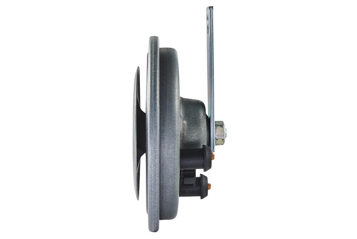 HELLA 3BA 002 768-001 Clacson, B36, 80V, 116dB(A), Gamma frequenze 335Hz, Tono basso, Avvisatore acustico, colore alloggiamento/sede grigio, Attacco piatto ad innesto