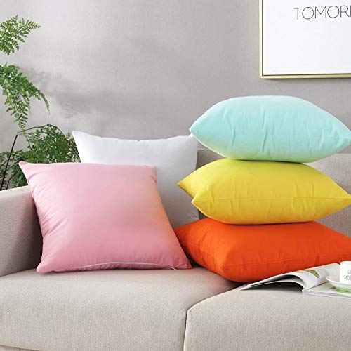 Image of YRM Bedding's Dark Teal 600-TC Oraganic Cotton 5-Piece Decorative Cushion Covers (18 inchx18 inch)