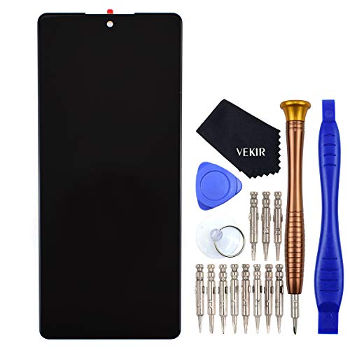LMQ730TM Display LCD Touch Digitizer Glass Screen Repair Tool Kit replacement for LG Stylo 6 Black(NO Frame)