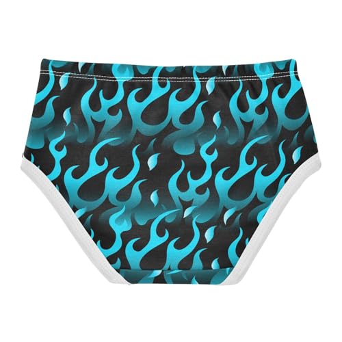 Girls' Underwear Cool Blue Flame Cotton Stretch Comfort Toddler Panties2