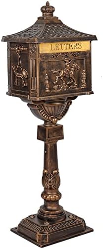 Mailbox Cast Aluminum Bronze Mail Box Postal Box Security Heavy Duty New