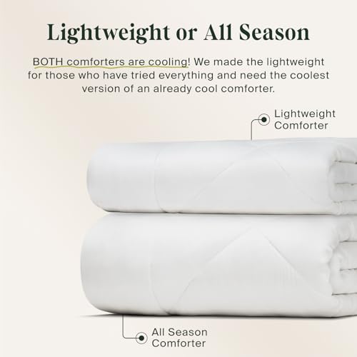 Image of Lasuens 100% Viscose from Bamboo Comforter Queen, Cooling Duvet Insert, Down Alternative Blanket, 350 GSM All Season Summer Duvet - Soft and Fluffy Cooling Comforter for Hot Sleepers 94x90 Inches