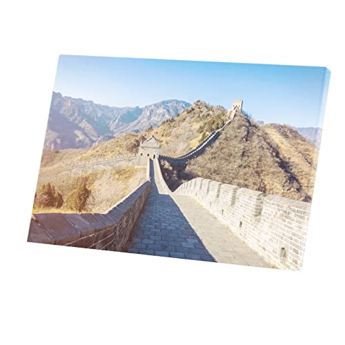 Toile Imprimée Muraille de Chine Automne Poster Mural Grand Format 90x60 cm