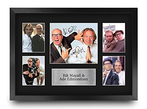 Photo Autographe Rik Mayal Ade Edmondson A3 Encadré HWC Trading