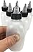 Hobbyland Squeeze Bottles - LDPE Plastic, Natural Boston Round, Black & Natural Twist Caps (4oz, 24/410 Neck, 6 Bottles)