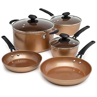 UPC 741393444124 product image for Ecolution EUCP-1208 Endure Titanium Ceramic Easy Clean Pots and Pans with Nonsti | upcitemdb.com