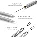Nicpro 2 PCS Mechanical Pencil 0.5mm & 0.7 mm with Case, MP1000 Metal Artist Pencil Set with 4 Tubes HB Lead Refills, 2 Erasers, 9 Eraser Refills For Art Writing Drafting, Drawing, Sketch, Silver