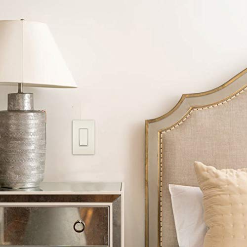 Image of Legrand radiant Screwless Wall Plates for Decorator Rocker Outlets, 1-Gang, Light Almond, RWP26LACC6