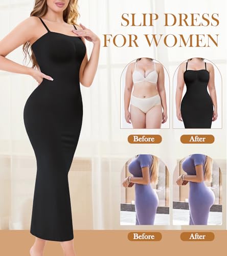 Image of Strapless Slip for Under Dress Long Shapewear Dress for Women Tummy Control