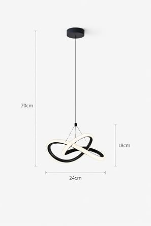 Witchers Tekli Krom Sarkıt LED Avize – Power LED Teknolojili, Ayarlanabilir Kablo, 6500K Beyaz Işık, 24W, 40 m² Aydınlatma, Salon, Mutfak ve Oda İçin Şık Aydınlatma [Enerji Sınıfı A]
