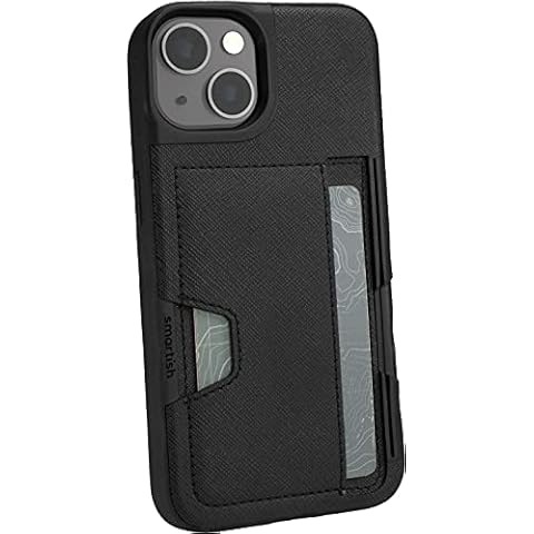Smartish Slayer Vol. 2 Étui Portefeuille Fin avec Porte-Cartes et béquille pour iPhone 13 Noir Cover