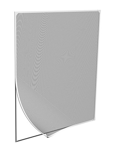 Preisvergleich Produktbild Windhager Insektenschutz Magnetfenster Magnet Rahmen für Fenster Fliegengitter Mückengitter, werkzeugfreie Montage, Weiß, 120 x 120 cm, 03897