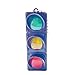 Uqezagpa Small LED Traffics Light Keychain Pendant Realistic Signals Light Ornament Fashion Keyrings for Kids