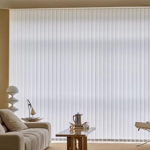 Genérico Cortina Lamas Verticales Opaco Persianas Venecianas Cortina Corredera Estores Verticales Térmico Privacidad Protección Solar Control de Luz 50cm 160cm 300cm para Balcón(280cmW x 200cmH)