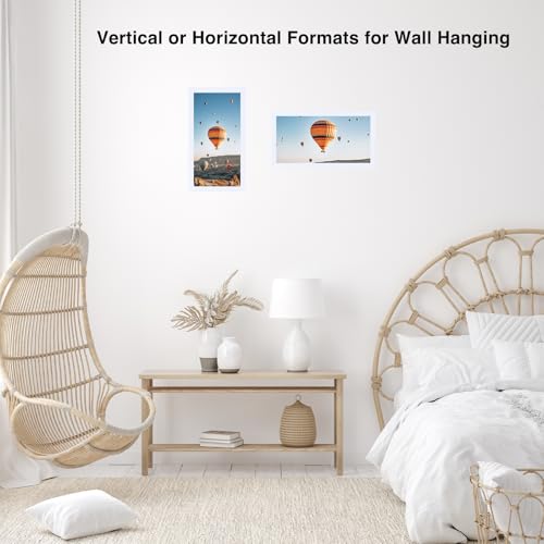 Image of JCJMY 8x17 Picture Frame White for Poster Photo Picture, Horizontal and Vertical Formats for Wall Hanging, 8 x 17 Wall Gallery Poster Photo Frame for 8 by 17 Photos Posters, White