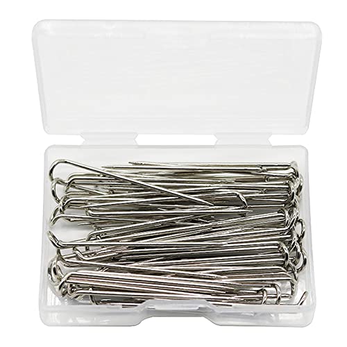 Nishiyuenyi - Nishiyuenyi 100x épingles à Fourche pour Quilting, Couture en Métal, épingles à Double Blocage, Cintre, Fournitures de Fabrication Artisanale, Accessoires de Cout, 23x6mm
