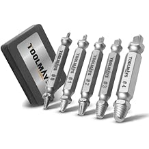 5PCS Damaged Screw Extractor Set | Stripped Screw Removal Tool, Max Hardness Up To 66 HRC, Screws Remover And Extractor Bit Set For Stripped