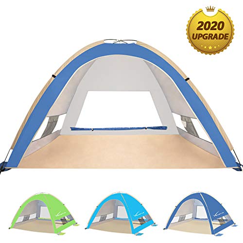 Venustas Large Pop Up Beach Tent Automatic Sun Shelter Cabana Easy Set Up