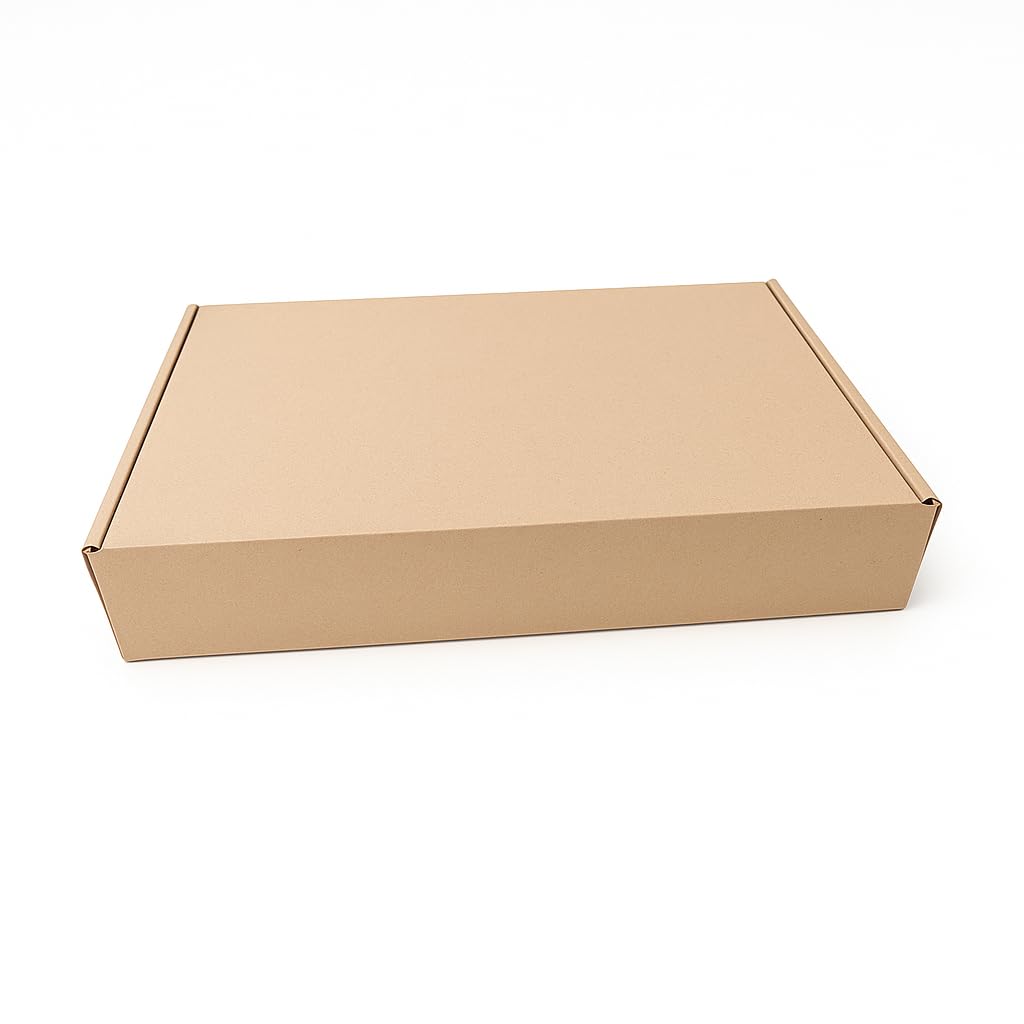 Multipack 20 cajas de envío cajas plegables caja postales cartón craft 30 x 20 x 7 cm, 300 x 200 x 70 mm