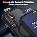 WRJ for Samsung Galaxy S25 Plus Case,Galaxy S24 Plus Case with Screen Protector,[Compatible with Magsafe] Slim Matte Translucent Magnetic Women Men Shockproof Protective Cover-Black