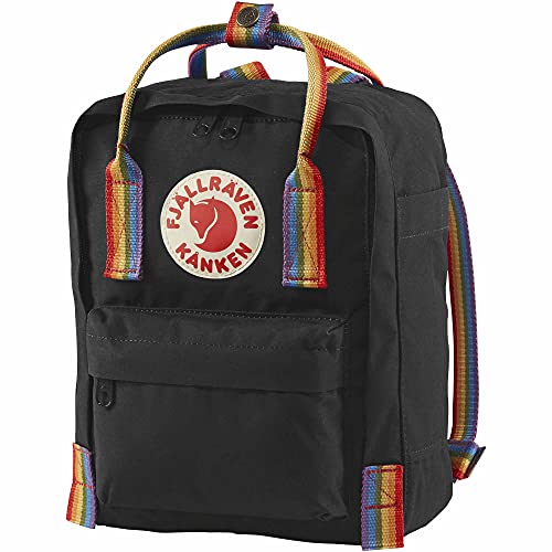 Fjällräven Kånken Mini Black - Rainbow Pattern