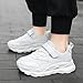 Girls Sneakers Children's Fashion Mesh Lace Up Sneakers Casual Comfortable Running Shoes for Active Kids (White, 3.5 Big Kids)