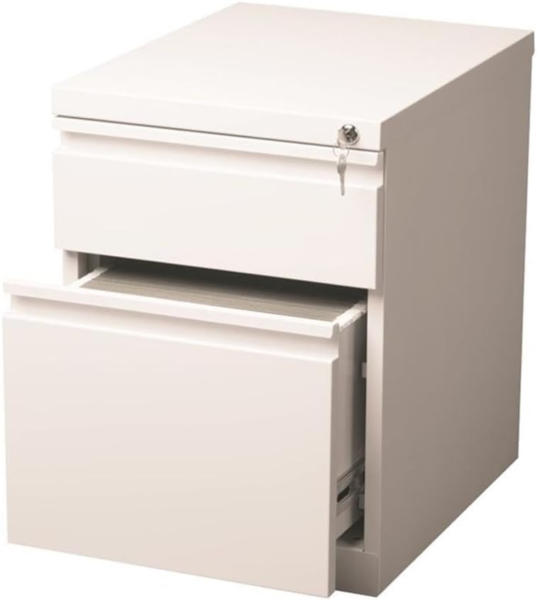 Hirsh Industries 2 Drawer Mobile Pedestal File Finish: Pearl White