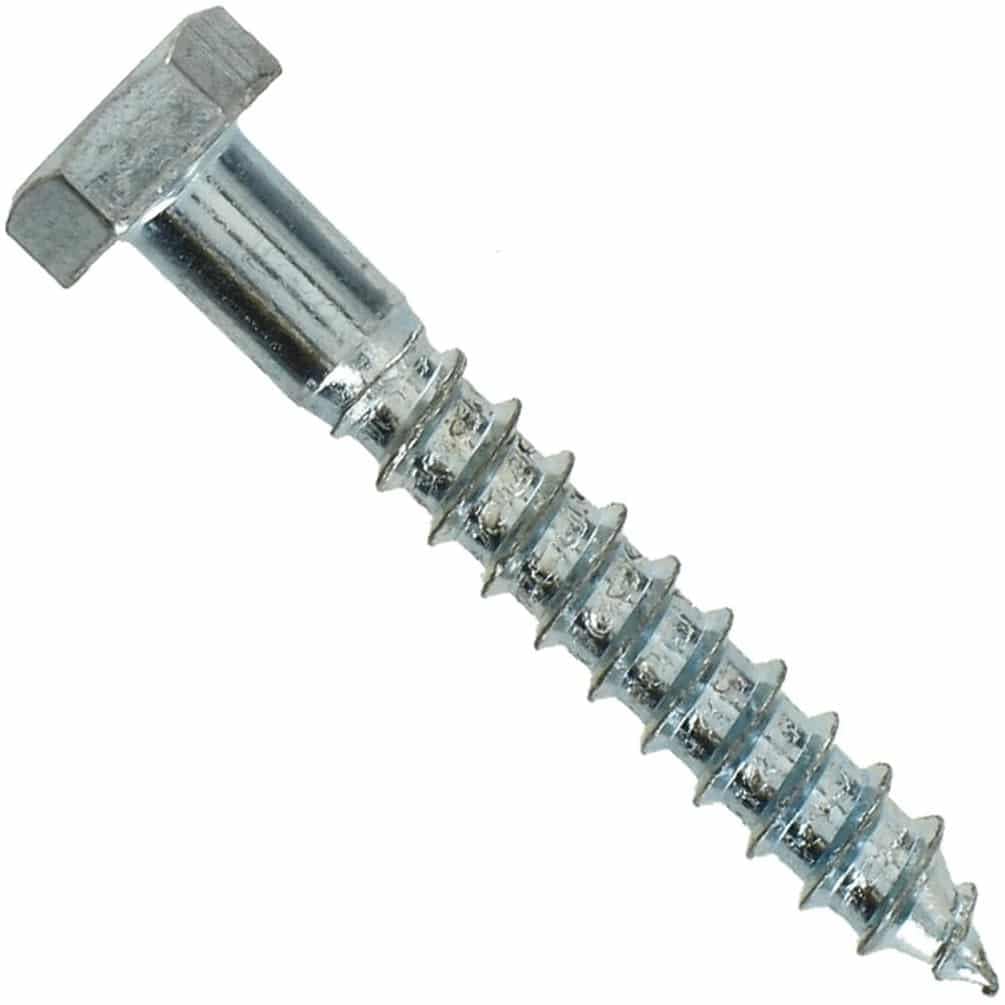 50 Vis à Bois Tête Hexagonale Tirefond 10 x 140 mm - DIN 571 - NFE25-607 - UNI 704 - Inox A2 - D-Work