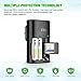 EBL Rechargeable AAA Batteries (8 Packs) with Smart Rapid Battery Charger with AC Wall Plug for AA AAA 9V Ni-MH Ni-CD Rechargeable Batteries