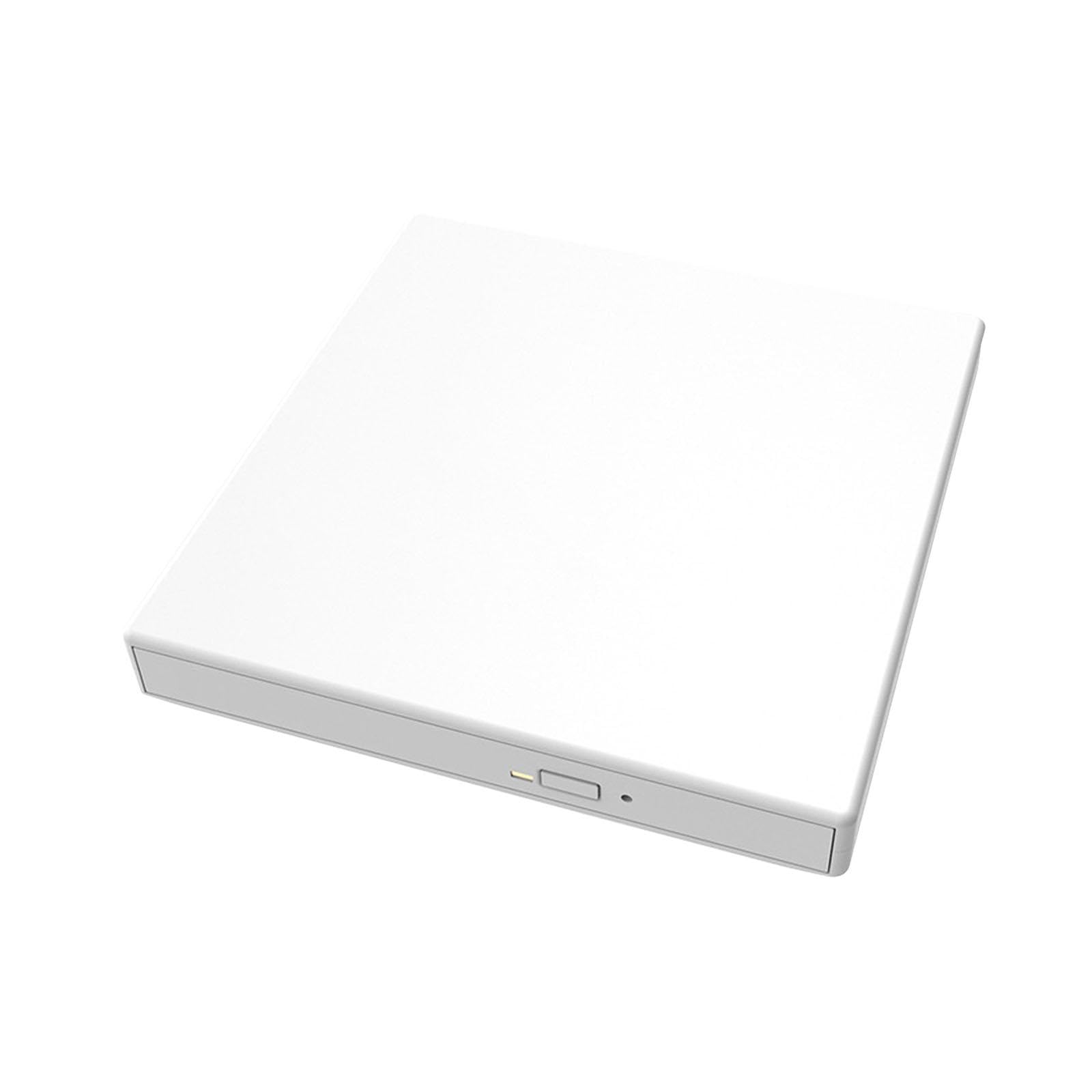 bnf® external dvd drive cd24x dvd16x usb 2.0 slim cd burner for desktop laptop pc white| drives storage & blank media |cd, dvd & blu-ray drives|1 portable optical drive device