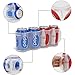ChasBete Portable Soda Can Organizer for Refrigerator Shelf, Beer Can Holder, Fridge Storage Sliding Rack, Clear Plastic 2 Pack