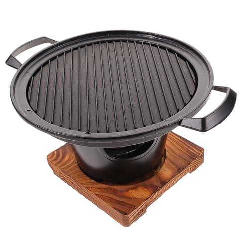 HEMOTON Indoor Korean Barbecue Grill Mini Bbq Stove for Camping Outdoor Cooking Hibachi Grill