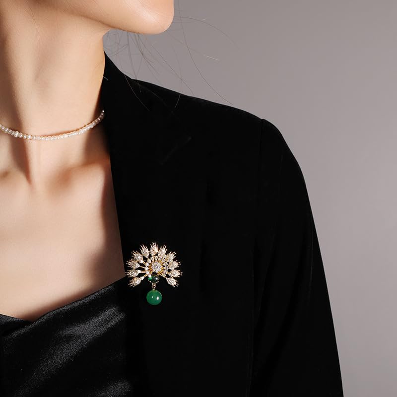 Spilla da donna per anniversario, regalo per moglie, spilla con perle naturali selezionate a mano di qualità AAA e moissanite color D, regalo per mamma, fidanzata, lei, NO11147, metallo, perla
