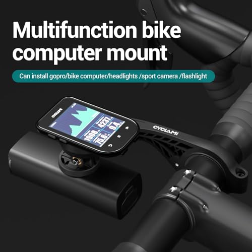 Image of XPR3SS Cyclami M5 Out Front Bike Computer Mount Compatible with Garmin Edge, XOSS & iGPSPORT GPS Cycling Computers, Secure 31.8mm Bicycle Handlebar Mount
