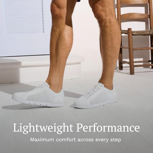 Image of SWIMS Breeze Tennis Knit Sneakers for Men, Lightweight Breathable Knit Upper, EVA Cushioned Midsole, Rubber Cup Sole, Low Top Casual Fashion Sneaker