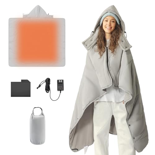 ZonLi Battery-Operated Heated Blanket 50"x60" Waterproof