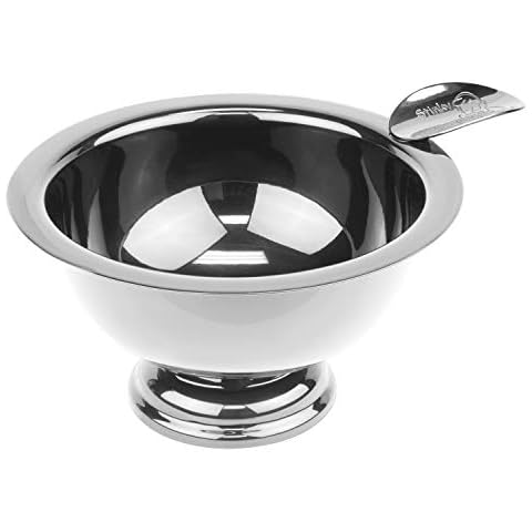 Stinky Cigar Personal Size Ashtray with 1 Stirrup, Wind Resistant Deep Bowl, Compact, Durable, Stainless Steel Cover