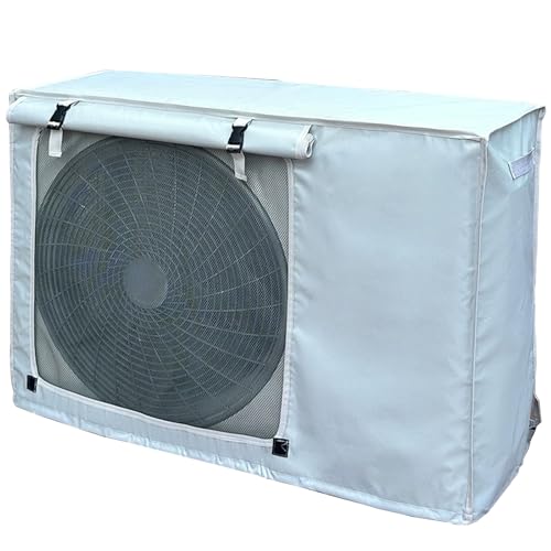 Klimaanlage Abdeckung Außengerät, Verkleidung Wärmepumpe, 600D Oxford Gewebe, Umfassendes Design, für Alle Jahreszeiten...