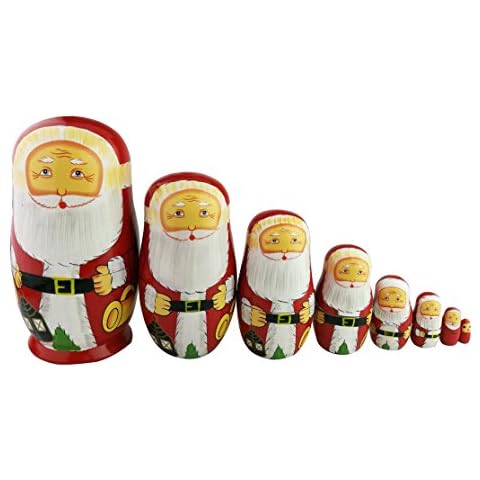 Winterworm 8pcs Santa Claus Nesting Dolls Cover