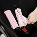 GFU Car Seat Strap Pads for Baby, Soft Shoulder Pads for Comfort, Reversible Seatbelt Covers for Kids, Perfect for Baby Car Seat, Stroller, Swing, High Chair, Size: 6.5 x 6.5 inch, Pink