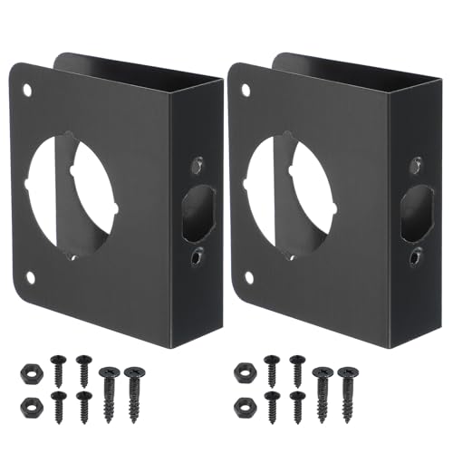 PATIKIL Door Reinforcement Plate, 2 Set Doors Reinforce Repair for 1-3/8