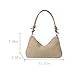Casual Beach Tote Bag, Straw Beach Bag Fashion Shoulder Bag Crossbody Bag, For Beach Picnic Vacation (Khaki)