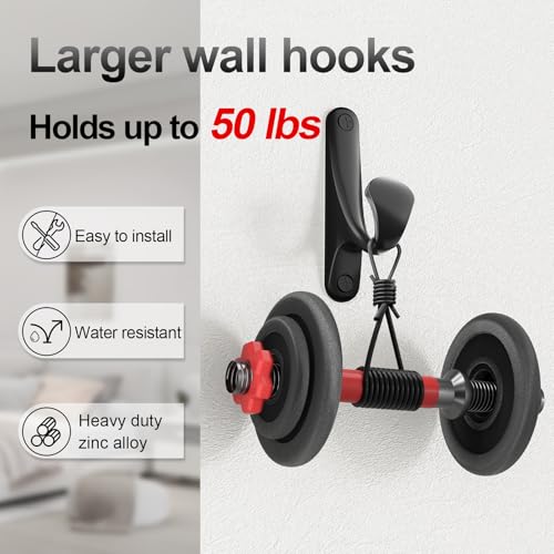 Uiosanrt COAT HOOKS Wall Mount Holds Up To 50 Lbs, Ceiling Hooks For Hat, Coat, Towel, Purse, Plant, Key Hanging Hooks thumb #4