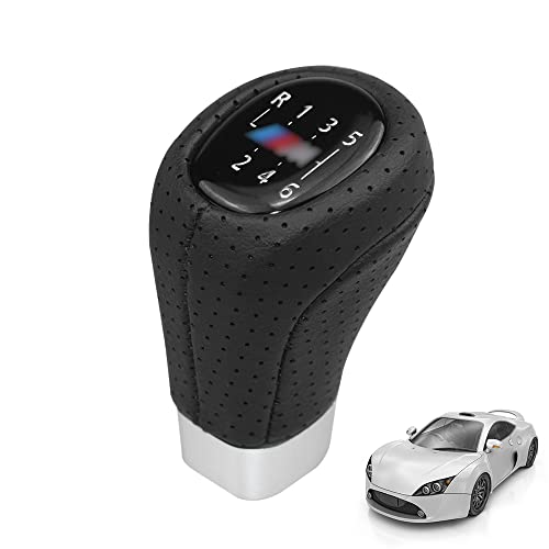 SKJJL Pomo para Palanca de Cambios de 6 Velocidades para BMW E34 E36 E38 E39 E46 E53 E60 E61 E63 E64 E83 E90 E91 E92 E93 Series 1 Series 1 (6 Velocidades) Cover